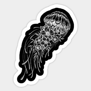 Jellyfish flower design Sticker